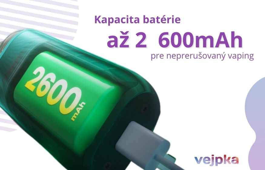 OXVA VPRIME kapacita batérie